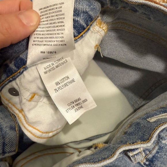 Citizens of Humanity Jolene High Rise Vintage Slim Jeans Distressed Sz 24 - Picture 6 of 8